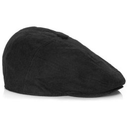 Casquette plate, noir