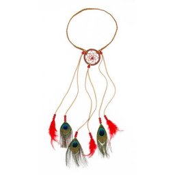 Élastique pour cheveux ""indienne"", rouge