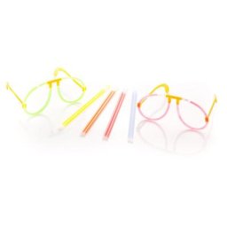 Bâtons fluorescents ""lunettes"", 6 pièces