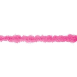 Boa en plumes de marabout, rose vif, 15 g