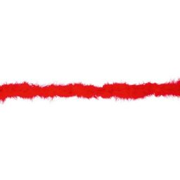 Boa en plumes de marabout, rouge, 15 g