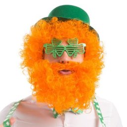 Set perruque ""St Patrick"", orange