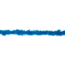 Boa en plumes de marabout, bleu roi, 15 g