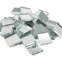 Tesselles miroir, 2 x 2 cm, 83 pièces