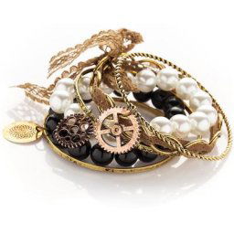 Bracelets ""steampunk"", 6 pièces