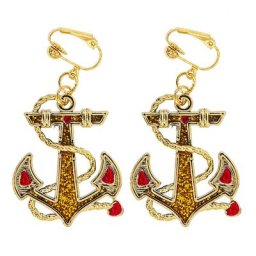 Boucles d'oreilles « ancre »