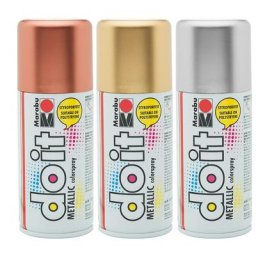 Marabu Do It Peinture en aérosol, en couleurs métalliques différentes, 150 ml