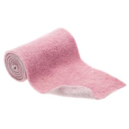 Ruban en laine, bicolore, gris/rose, 15 cm, 1 m