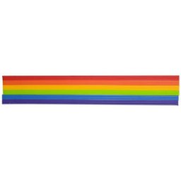 Bandes de cire pour bougies, arc-en-ciel, 20 cm, 18 pièces