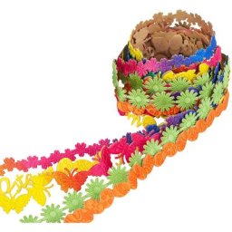 buttinette Set de rubans ""Pâques"", 8-15 mm, 5x 1 m