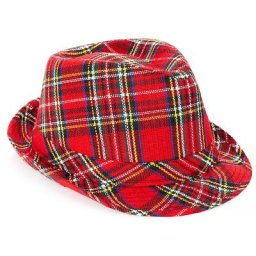 Chapeau trilby, rouge