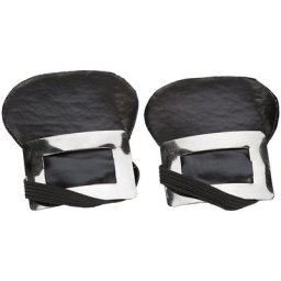 Sur-chaussures/Boucles de chaussures, noir/argenté