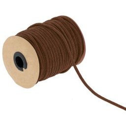 Cordon tricotin, en papier, marron, 4 mm, 30 m