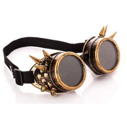 Lunettes ""future"", or/noir