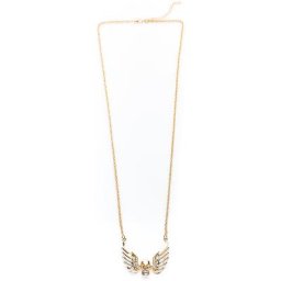 Collier tête de mort ""pirate"", doré