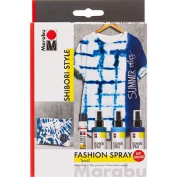 Marabu Fashion Spray - Set de peintures pour tissu ""Shibori Style"", 3x 100 ml
