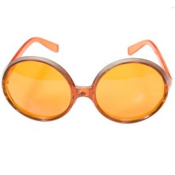 Lunettes teintées, orange