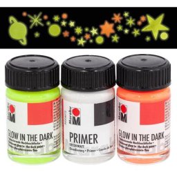 Marabu Set de peintures phosphorescentes ""stars"", 3x 15 ml