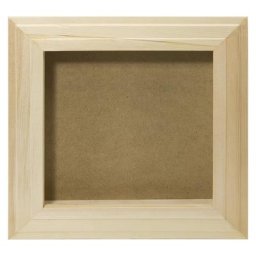 Cadre photo 3D en bois, 27 x 27 x 3,5 cm