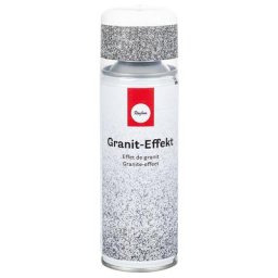 Bombe aérosol ""effet granite"", gris pierre, 200 ml