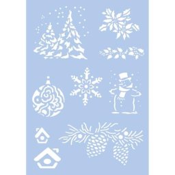 Pochoir ""Noël"", 21 x 29,7 cm