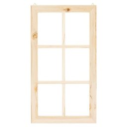 Fenêtre déco en bois, 45 x 25 cm