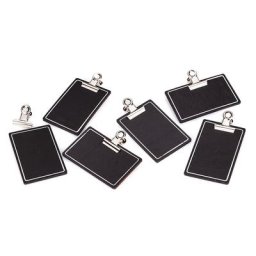 Mini porte-blocs, noir/blanc, 6 pièces