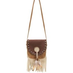Sac à main ""indien"", marron/beige