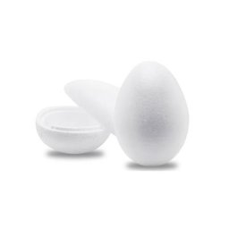 Œufs en polystyrène, séparable, 16 cm, 2 pièces