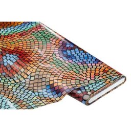 Linge de table épongeable - toile cirée ""mosaïque"", multicolore