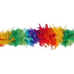 Boa de plumes, multicolore, 90 g, 1,80 m