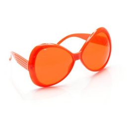 Lunettes XXL hippies, orange