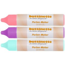 buttinette Set de stylos pour créer des perles « couleurs pastel », 3x 30 ml