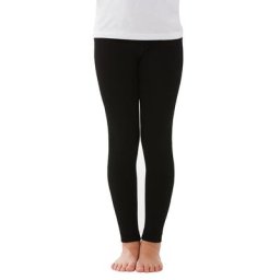 Leggings thermiques pour enfants, noir