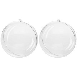 Boules en plastique, en dimensions différentes, 2 pièces