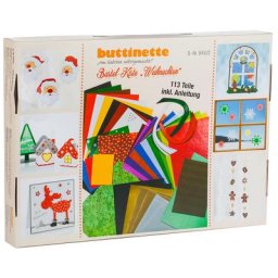 buttinette Kit créatif « mallette de bricolage Noël », 113 pièces