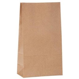 Sachets en papier kraft, marron, 12 x 21 cm, 15 pièces
