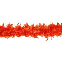 Boa de plumes, orange, 90 g, 1,80 m