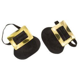 Boucles de chaussure, doré/noir