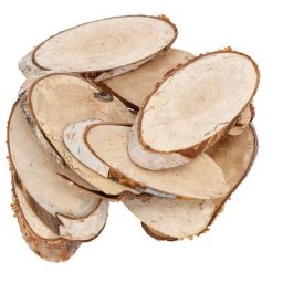 Rondelles en bois de bouleau, 11–13 cm, 15 pièces