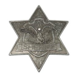Étoile de shérif, vieil argent