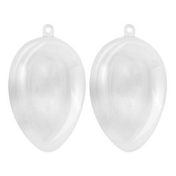 Œufs en plastique, 16 cm, 2 pièces