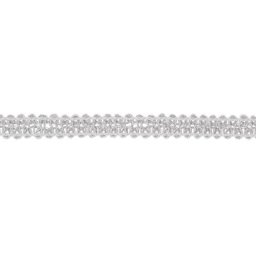 Galon de passementerie ""métallique"", argent