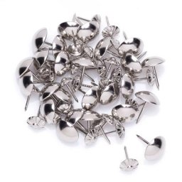 buttinette Clous d'ameublement, argent, 50 pièces