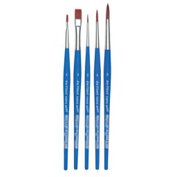 da Vinci Set de pinceaux en soie synthétique ""Forte Basic"", 5 pièces