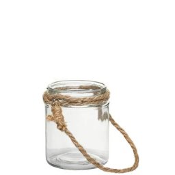 Photophores en verre, 12 cm, 9,5 cm Ø, 4 pièces