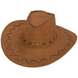 Chapeau de cowboy ""chevrons"", marron