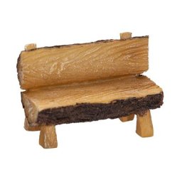 Banc aspect bois, 8,5 x 4 x 6 cm