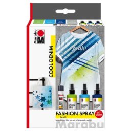 Set de peinture pour tissu ""Fashion-Spray"" de Marabu, 3x 100 ml