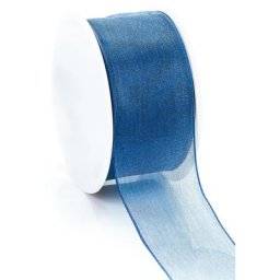 Ruban organza, bleu roi, 40 mm, 5 m
